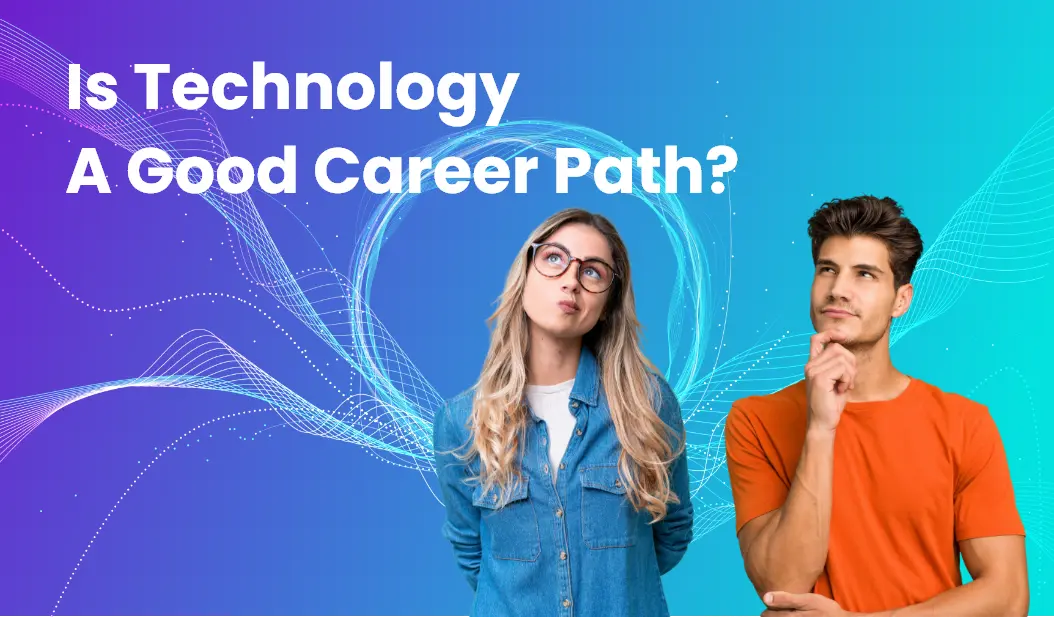 Girl and Boy thinking about Is Technology A Good Career Path?